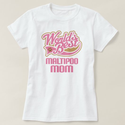 Maltipoo mam Hondenras Gift T-shirt (Design voorkant)