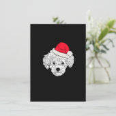 Maltipoo met kerstfeest Funny Birthday Hondenliefh Kaart (Staand voorkant)
