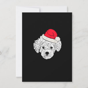 Maltipoo met kerstfeest Funny Birthday Hondenliefh Kaart