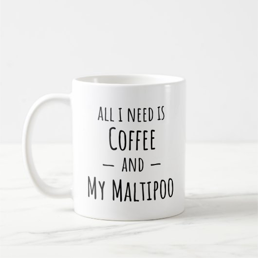 Maltipoo Mok Funny Gift Idea Coffee Mok (Links)
