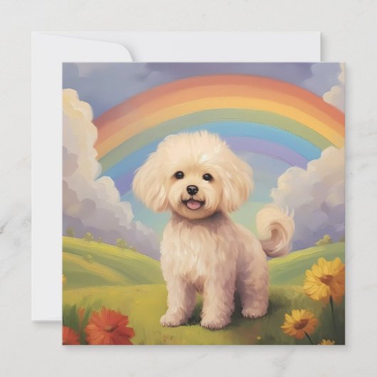 Maltipoo Rainbow Bridge Aangepaste hondennaam Symp (Voorkant)