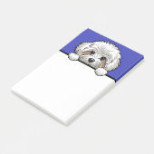 Maltipoo Schattige Peeking Hondenliefhebber Gifts  Post-it® Notes (Schuin)
