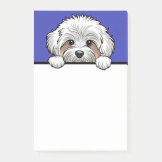 Maltipoo Schattige Peeking Hondenliefhebber Gifts Post-it® Notes