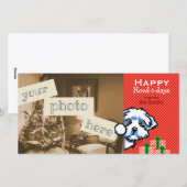 Maltipoo Shihpoo Cockapoo Peking Kerstmis Feestdagenkaart (Voorkant / Achterkant)