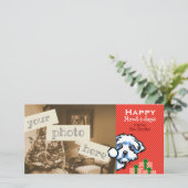 Maltipoo Shihpoo Cockapoo Peking Kerstmis Feestdagenkaart (Staand voorkant)