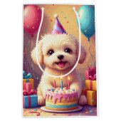 Maltipoo Verjaardagsfeest Medium Cadeauzakje (Voorkant)