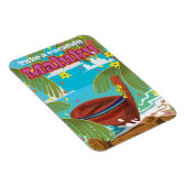 Maluku vakantie reisposter. magneet (Rechterzijde)