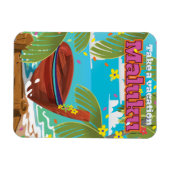 Maluku vakantie reisposter. magneet (Horizontaal)