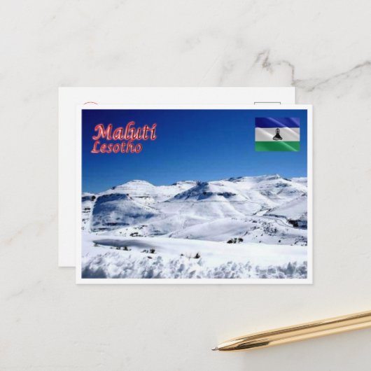 Maluti - Lesotho - Briefkaart (Voorkant / Achterkant in situ)