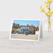 Malvarossa-strand, Valencia, Spanje Kaart (Gele Bloem)