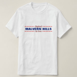 MALVERN HILLS - My Home - England; Harten T-shirt