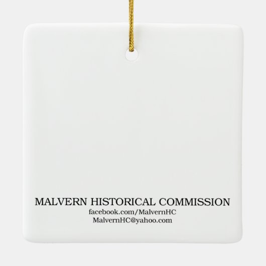 Malvern PA - Holiday Ornament (Achterkant)