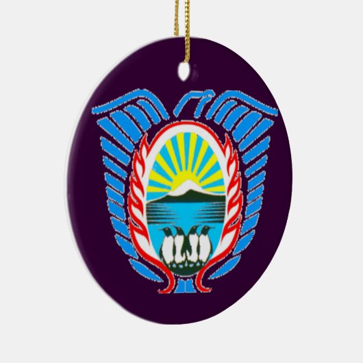 Malvinas Argentina kerstversiering Keramisch Ornament (Rechts)
