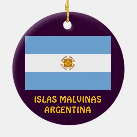 Malvinas Argentina kerstversiering Keramisch Ornament (Achterkant)