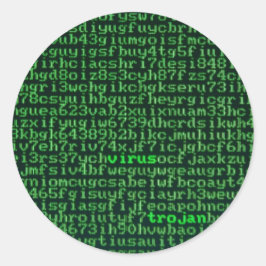 Malware Ronde Sticker