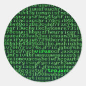Malware Ronde Sticker (Voorkant)