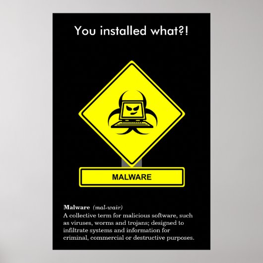 Malware Security Awareness Poster (Voorkant)