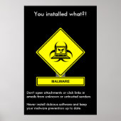Malware Security Awareness Poster (Voorkant)