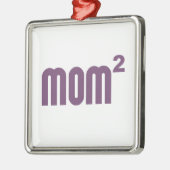 Mam2 Mam kwadraat exponentieel Metalen Ornament (Links)