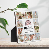 Mam 12 Foto Collage Rainbow Plaque Fotoplaat
