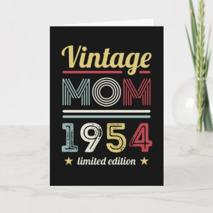 mam 1954 70th Birthday Gift Women Retro Kaart