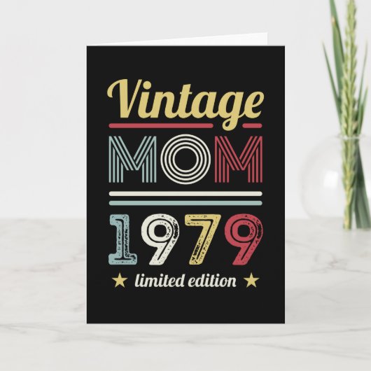 mam 1979 50th Birthday Gift Women Retro Kaart (Voorkant)