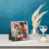 Mam 1 foto modern elegant roze girly moederdag fotoplaat (Insitu)