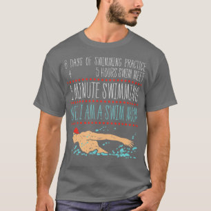 Mam 1 zwemmen t-shirt