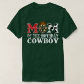 Mam 1e verjaardag Cowboy Westerne Rodeo Party T-shirt (Design voorkant)