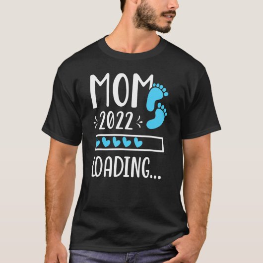 Mam 2022 Toekomstige moeder moeder die op momm ver T-shirt (Voorkant)