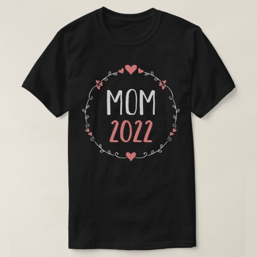 Mam 2022 voor zwangerschapsaankondiging t-shirt (Design voorkant)