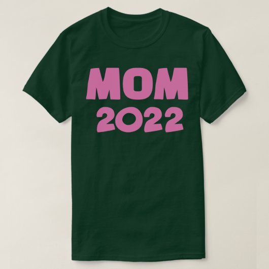 Mam 2022 voor zwangerschapsaankondiging t-shirt (Design voorkant)