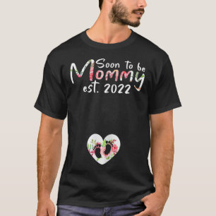 Mam 2022 Zwangerschap Aankondiging binnenkort moed T-shirt