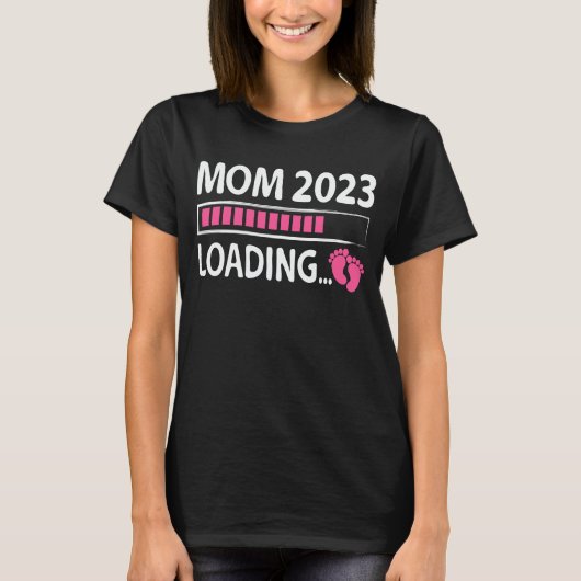 Mam 2023: Lading Funny Future New Mam to be T-shirt (Voorkant)