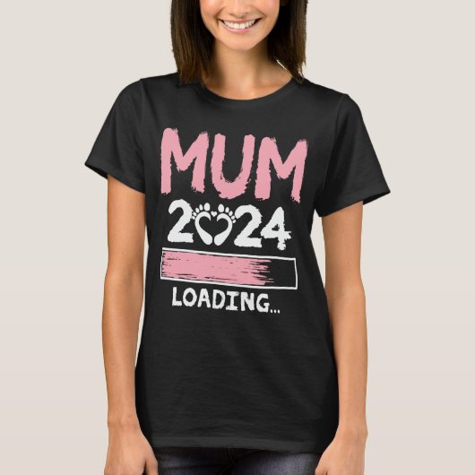 Mam 2024 Laden Grappige Toekomst Nieuwe Moeder Te  T-shirt (Voorkant)