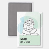 Mam 24/7/365 magneet (Voorkant / Achterkant)