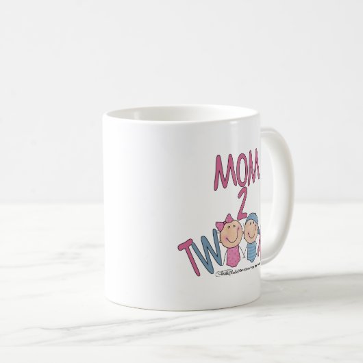 Mam 2 Twins Boy en Girl Koffiemok (Voorkant rechts)