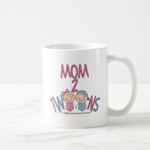 Mam 2 Twins Boy en Girl Koffiemok