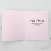 Mam 3 Foto Feminine Pink Floral Birthday Kaart (Binnen)
