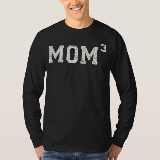 Mam 3 Shirt. Mam van drie shirt. Moeder van 3 T-shirt (Voorkant)