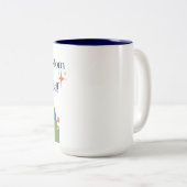 Mam 50th Birthday Tweekleurige Koffiemok (Voorkant rechts)