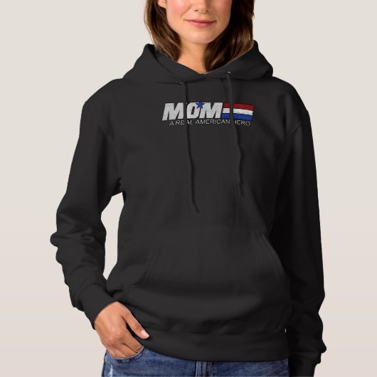 Mam A Real American Hero Hoodie (Voorkant)
