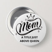 Mam A Titel net boven Koningin Button (Voorkant /achterkant)