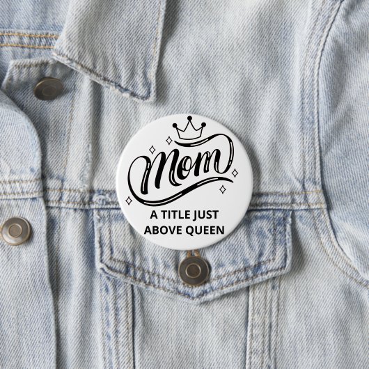 Mam A Titel net boven Koningin Button (In situ)