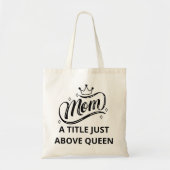Mam A Titel net boven Queen Budget Tas (Voorkant)