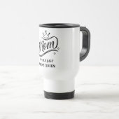 Mam A Titel net boven Queen Travel Mug Reisbeker (Voorkant rechts)