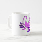 Mam aan de buitenkant - Klassieke witte Mok (Voorkant links)