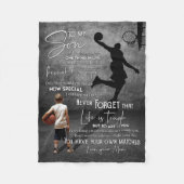 Mam aan mijn zoon als ik kan fleece deken (Voorkant)