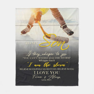 Mam aan mijn zoon Gift, zoon Birthday Gift Idee Fleece Deken