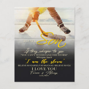 Mam aan mijn zoon Gift, zoon Birthday Gift Idee Flyer